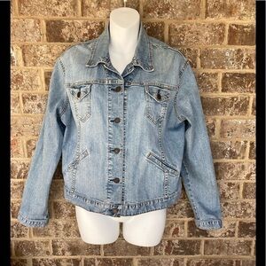 Levis Strauss  Signature Jacket Vintage Bikers Size 12-14 Large